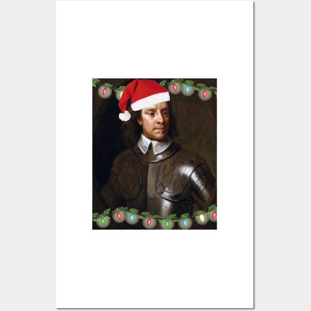 Oliver Cromwell Christmas Wall Art by spyderfyngers